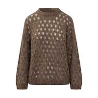 Pulovere Brunello Cucinelli Brunello Cucinelli Perforated Crew-Neck Sweater Femei