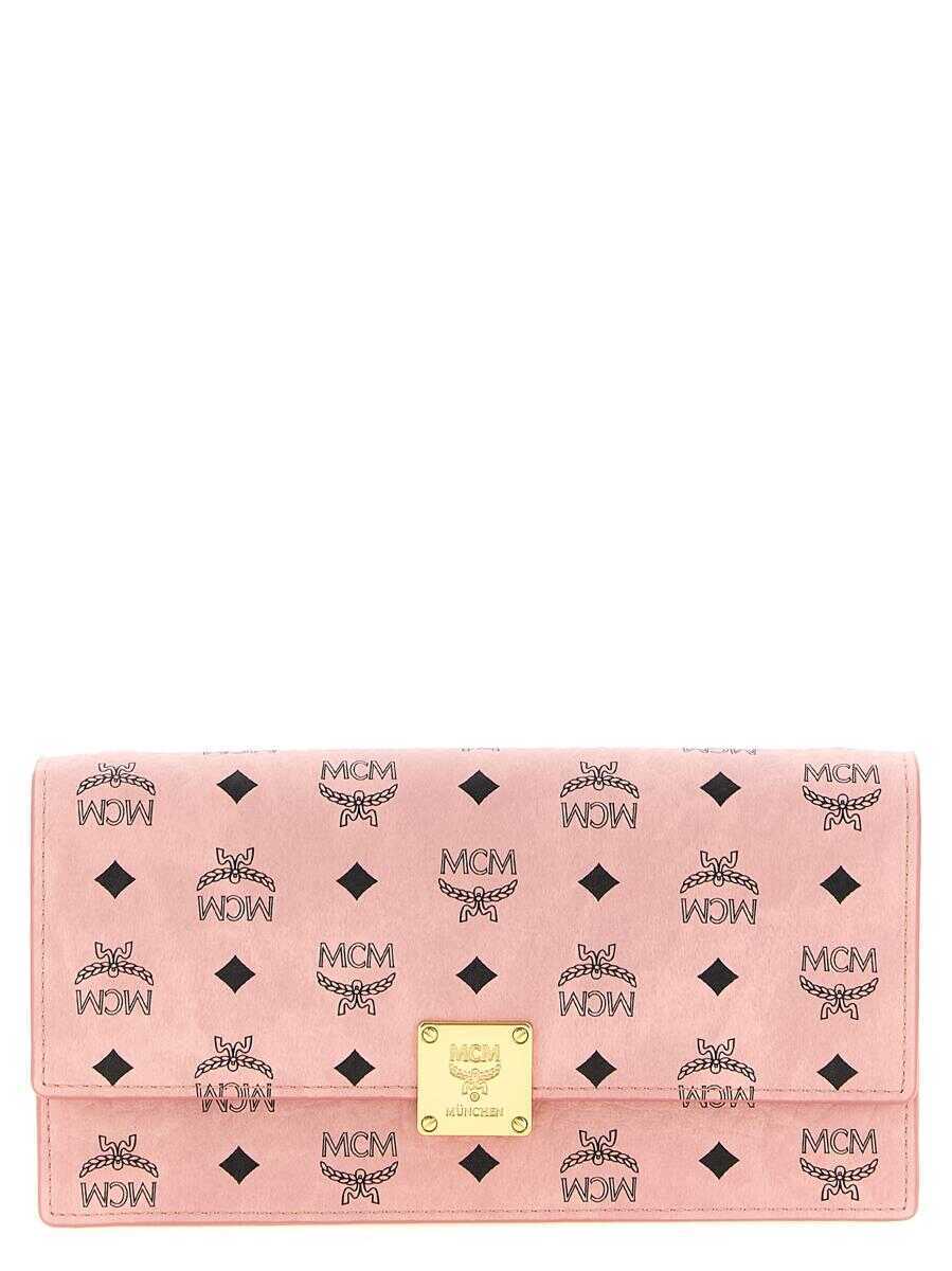 Portofele MCM Mcm Aren Wallet On Chain PINK Femei (BM 18753522) 1