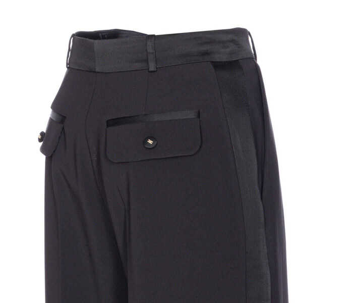 Pantaloni casual Elisabetta Franchi Elisabetta Franchi Trousers Black Femei (BM 18753693) 3