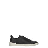 Sneakers Zegna Logo Detail Leather Sneakers Barbati