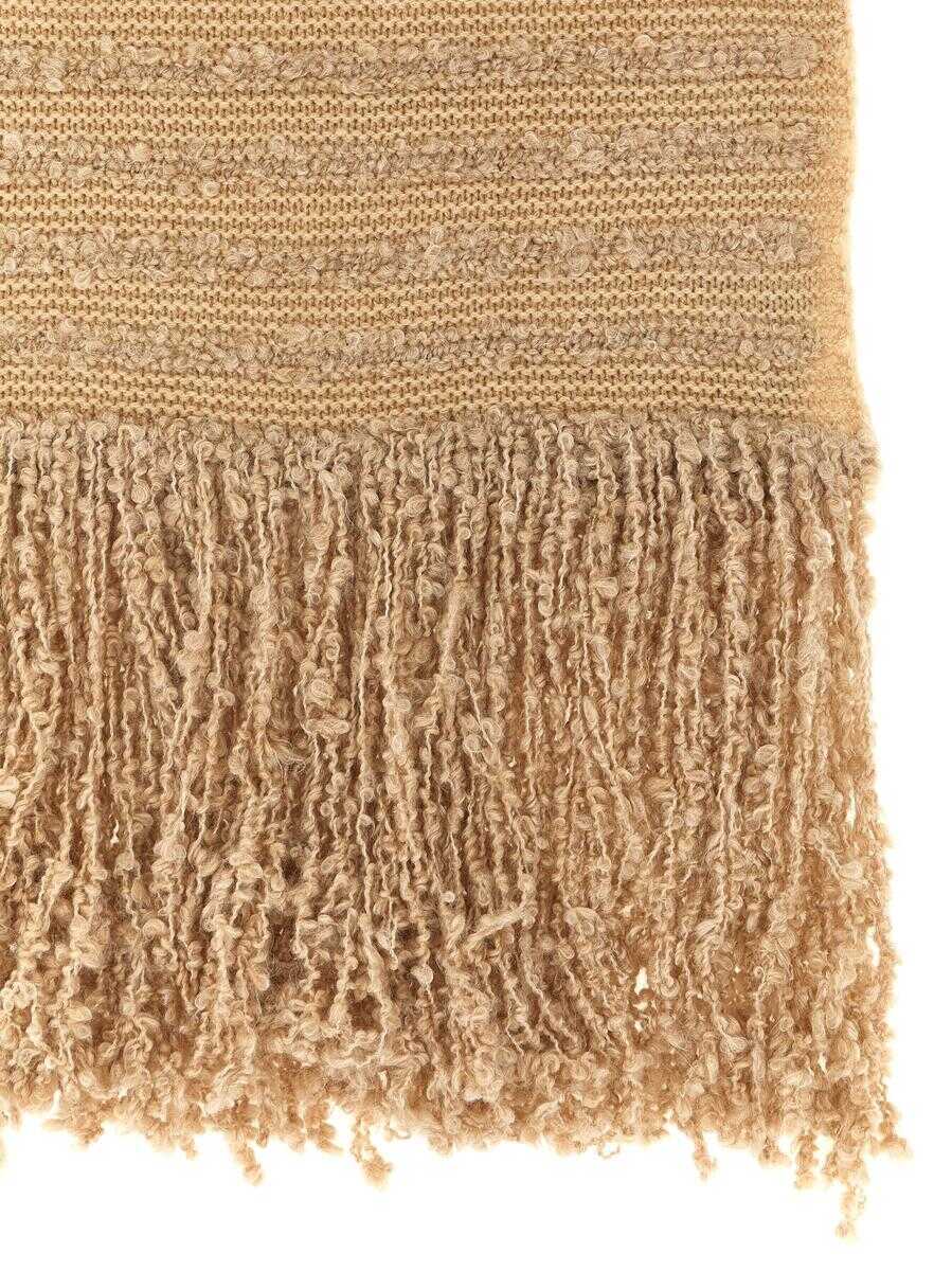 Esarfe Fabiana Filippi Fabiana Filippi Boucl Fringed Scarf Beige Femei (BM 18754047) 2