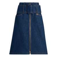 Fuste Patou Zipped Midi Belted Skirt Clothing Femei