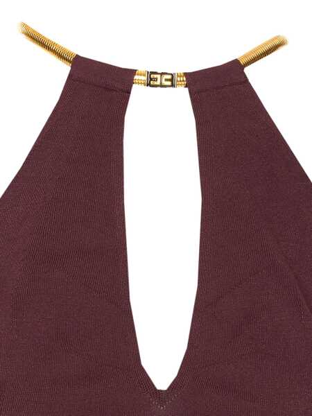 Topuri Elisabetta Franchi Elisabetta Franchi Top RED Femei (BM 18754326) 3