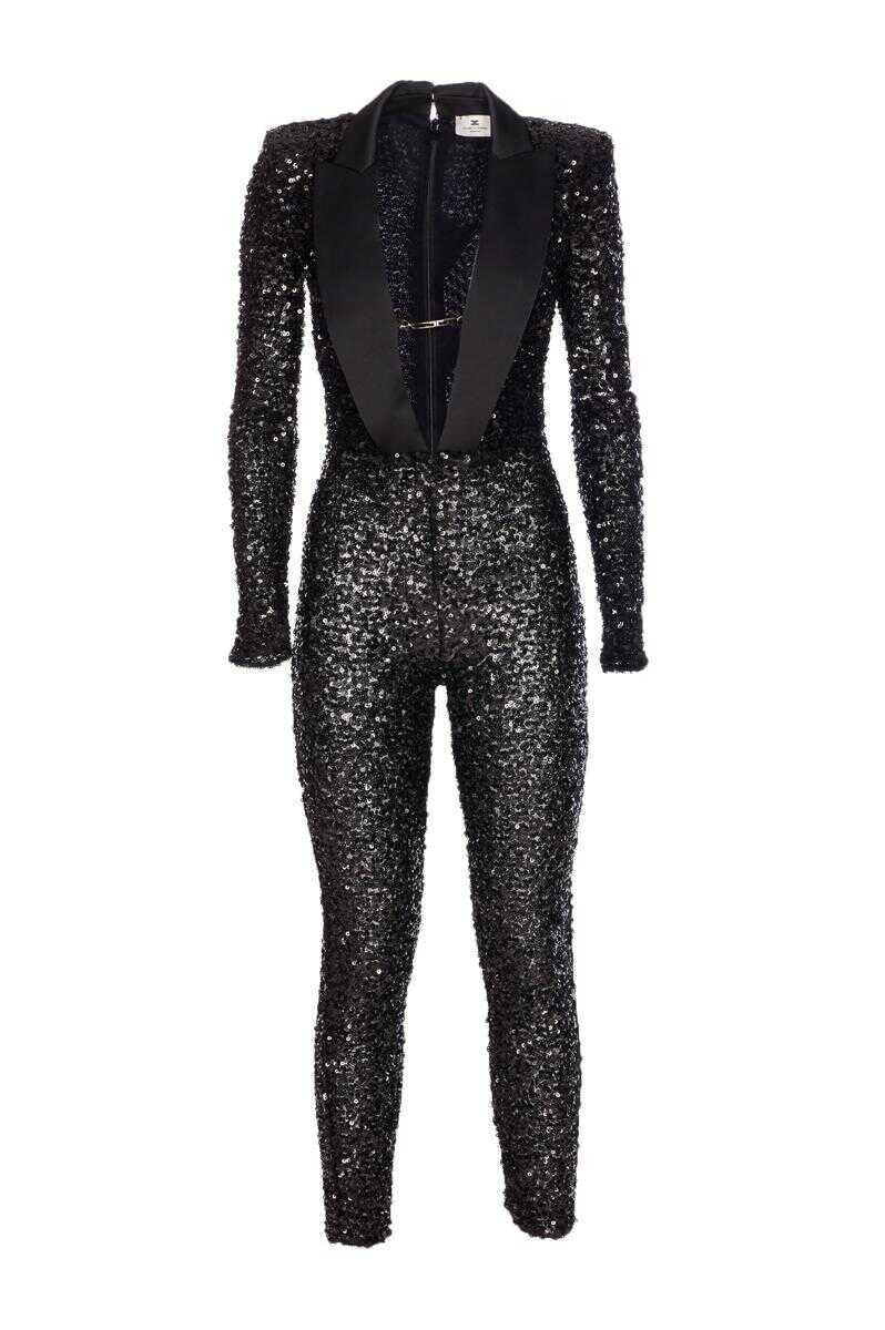 Pantaloni casual Elisabetta Franchi Elisabetta Franchi Trousers Black Femei (BM 18754380) 1