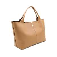 Genti de mana Tod'S Camel Leather Top Handle Bag Femei