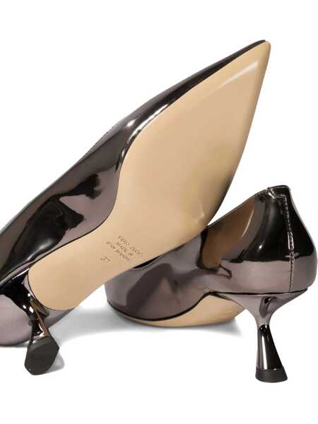 Pantofi cu toc NINALILOU Pumps in mirror effect leather Grey Femei (BM 18755109) 1