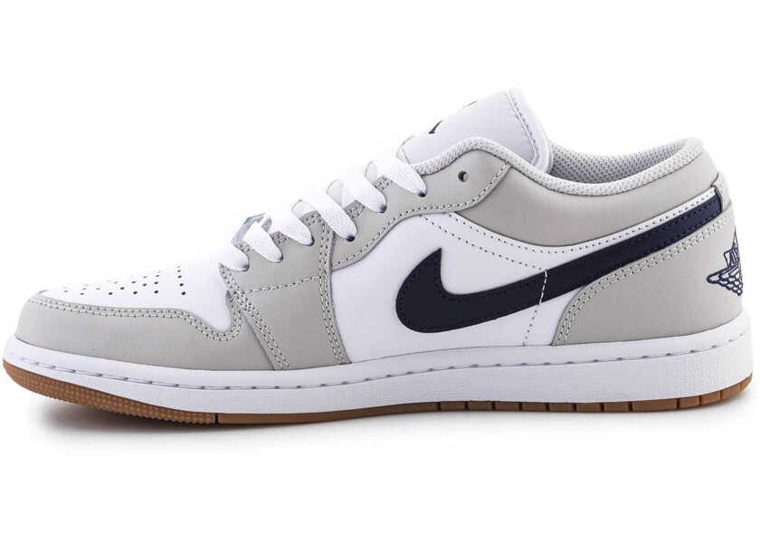 Sneakers Nike Air Jordan 1 LOW White/ Midnight Navy Blanc/ Marine Minuit White/Grey Barbati (BM 18755158) 4