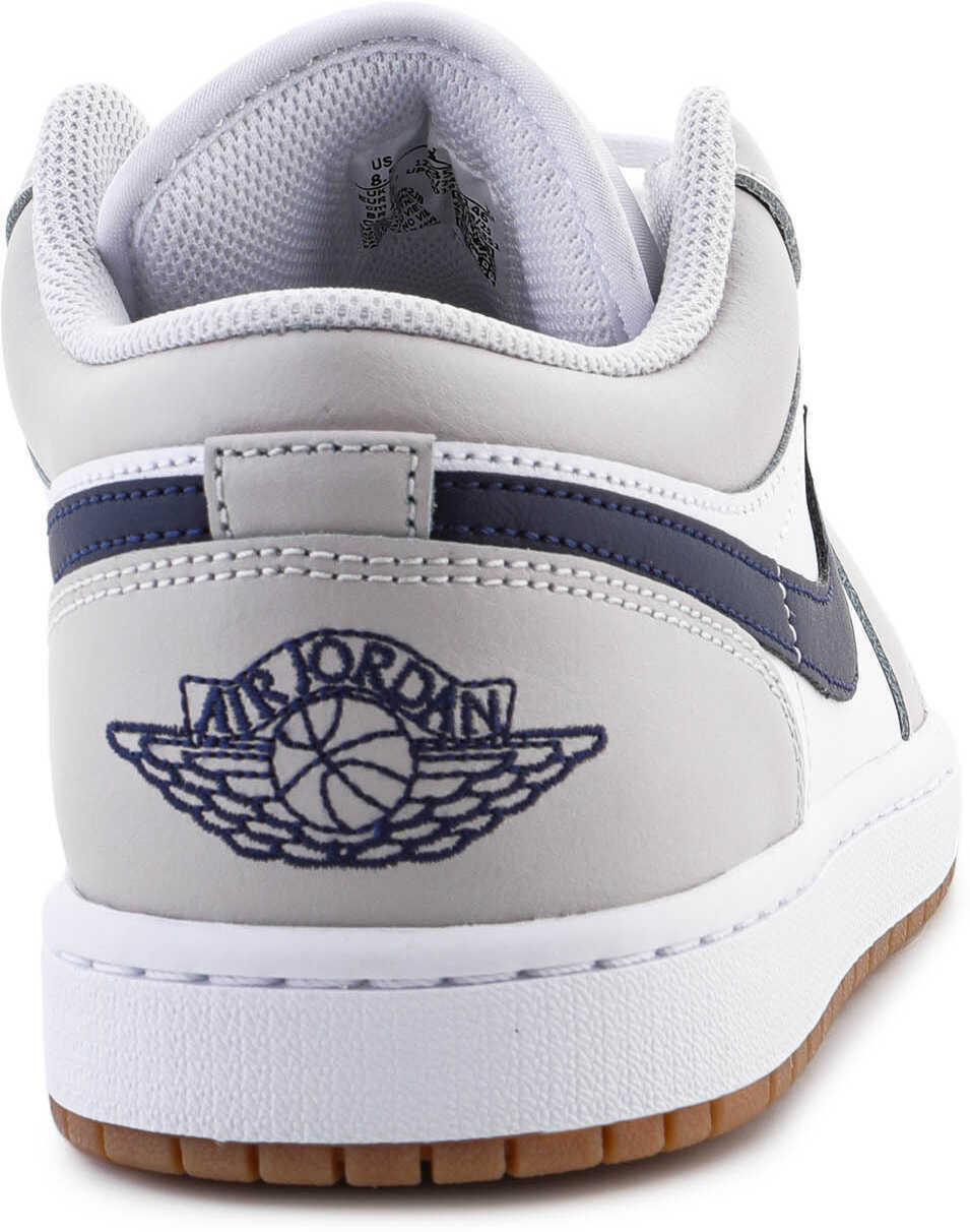 Sneakers Nike Air Jordan 1 LOW White/ Midnight Navy Blanc/ Marine Minuit White/Grey Barbati (BM 18755158) 5