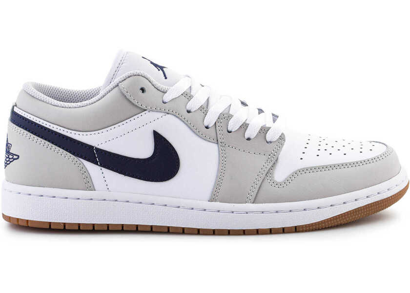 Sneakers Nike Air Jordan 1 LOW White/ Midnight Navy Blanc/ Marine Minuit White/Grey Barbati (BM 18755158) 6