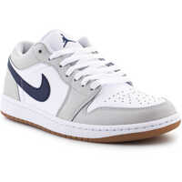 Sneakers Air Jordan 1 LOW White/ Midnight Navy Blanc/ Marine Minuit Barbati
