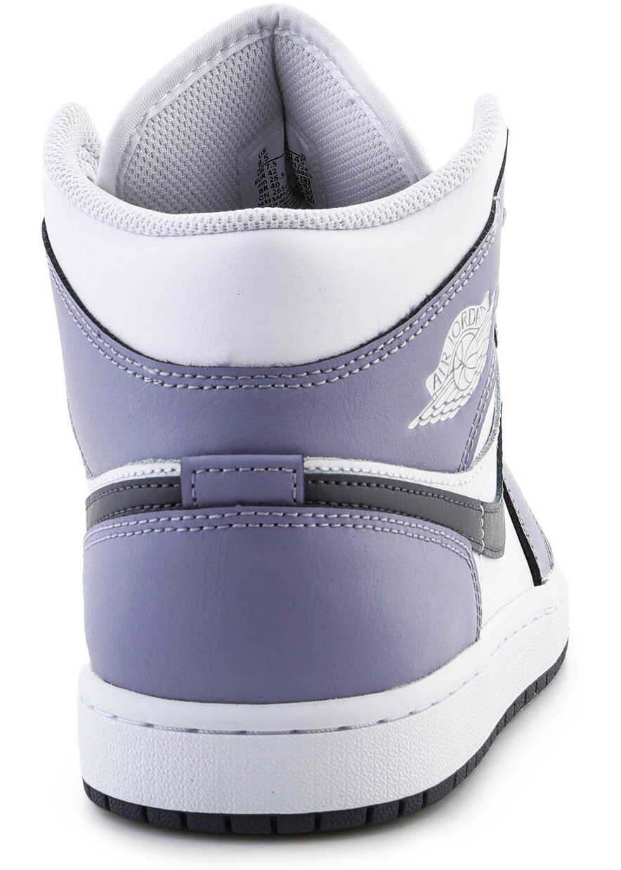 Sneakers Nike Air Jordan 1 MID White/Dark Blue Grey Blanc/Bleu Gris Fonce White/Purple Barbati (BM 18755161) 5