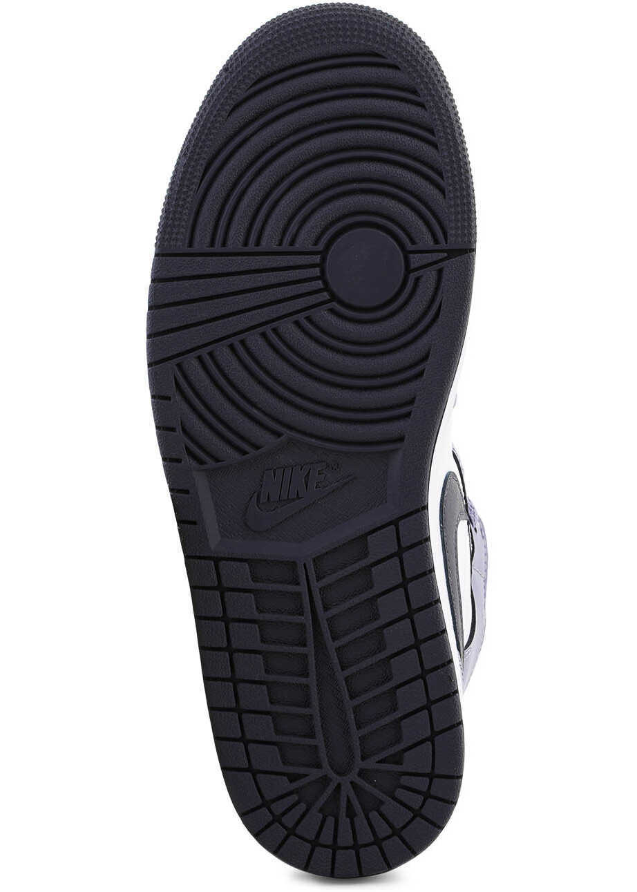 Sneakers Nike Air Jordan 1 MID White/Dark Blue Grey Blanc/Bleu Gris Fonce White/Purple Barbati (BM 18755161) 7