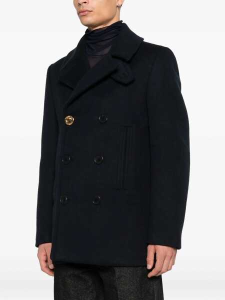 Paltoane Givenchy double-breasted Coat DARK BLUE Barbati (BM 18755179) 3