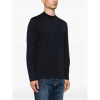 Tricouri Brunello Cucinelli pentru Barbati - Tricouri Brunello Cucinelli Long-sleeved cotton T-Shirt NAVY Barbati (BM 18755215) - B-mall.ro