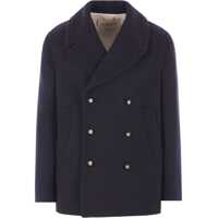 Paltoane Double-breasted Coat Barbati