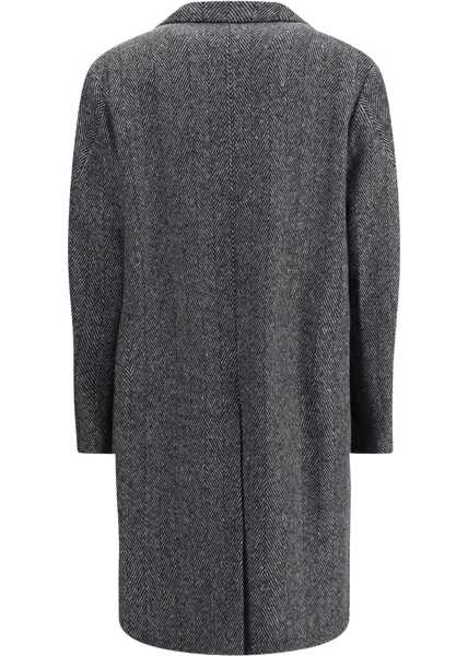 Paltoane Givenchy Herringbone Coat BLACK/WHITE Barbati (BM 18755302) 3