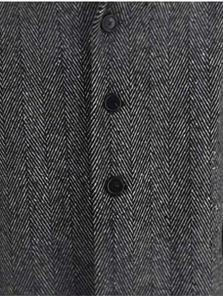 Paltoane Givenchy Herringbone Coat BLACK/WHITE Barbati (BM 18755302) 4