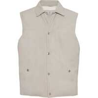Geci de piele Padded leather Vest Barbati