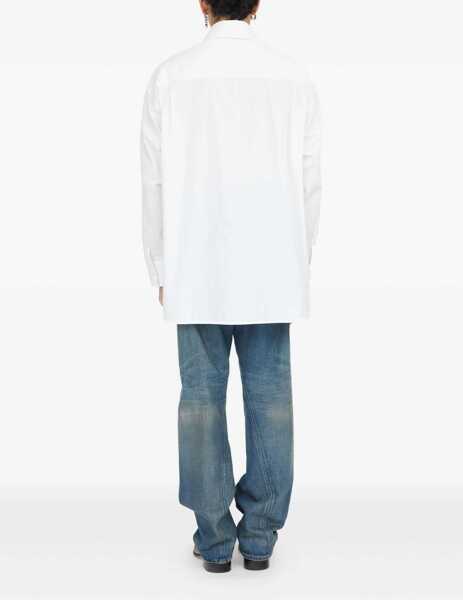 Camasi casual MM6 Maison Margiela Poplin Shirt WHITE Barbati (BM 18755368) 4