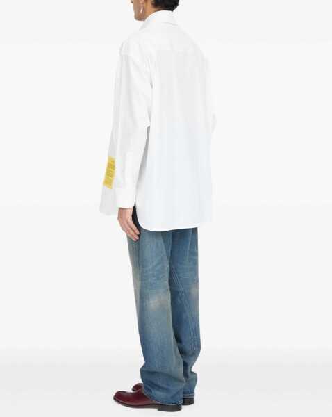 Camasi casual MM6 Maison Margiela Poplin Shirt WHITE Barbati (BM 18755368) 5