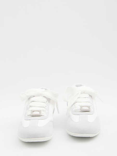 Sneakers Roger Vivier Viv Low Sneakers In Suede WHITE Femei (BM 18755455) 5