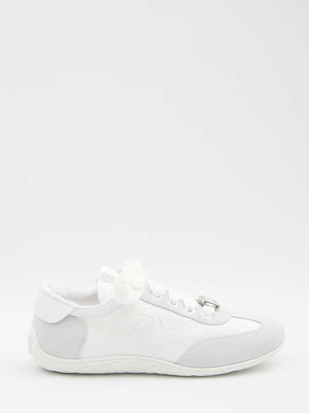 Sneakers Roger Vivier Viv Low Sneakers In Suede WHITE Femei (BM 18755455) 1