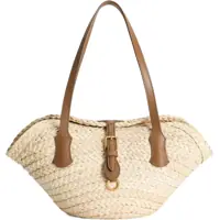 Genti de mana Capri Coffa Bag In Straw Femei
