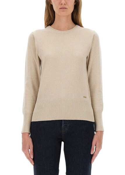 Pulovere casual Woolrich Wool Jersey. BEIGE Femei (BM 18755494) 1