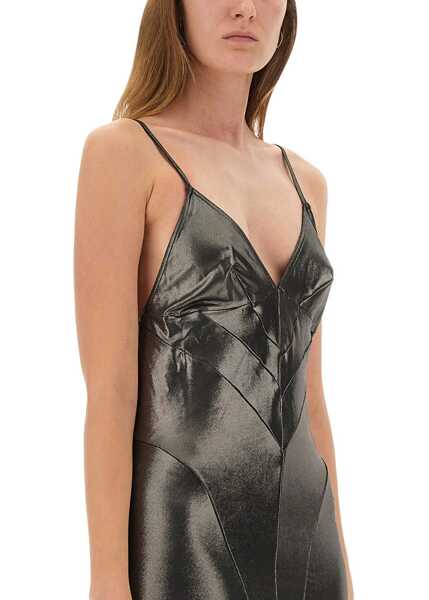 Rochii casual RICK OWENS LILIES Metallic Long Dress GREY Femei (BM 18755500) 3