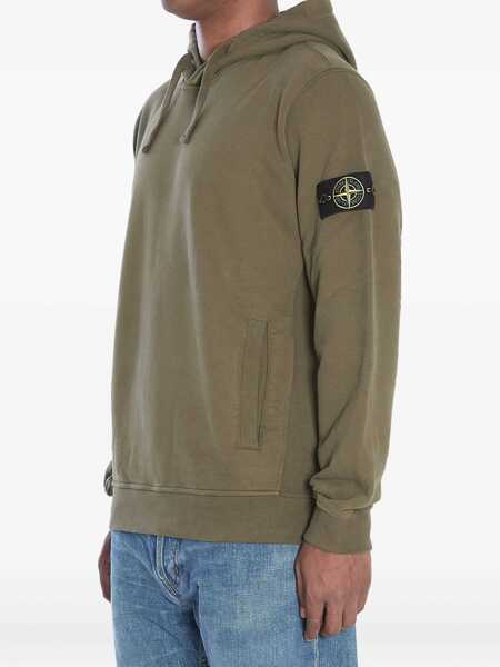 Bluze de trening Stone Island Cotton Hoodie GREEN Barbati (BM 18755533) 2