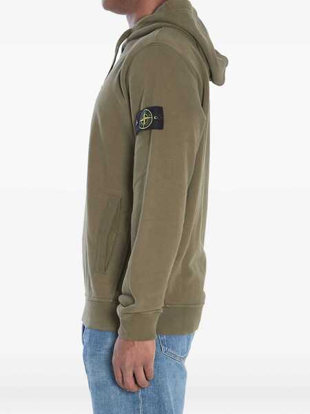 Bluze de trening Stone Island Cotton Hoodie GREEN Barbati (BM 18755533) 3