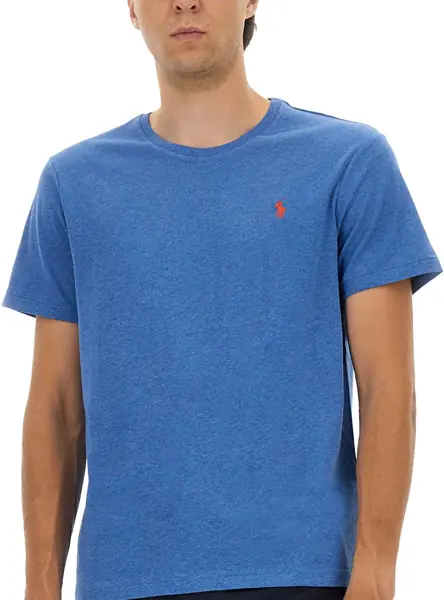 Tricouri Ralph Lauren Cotton T-Shirt BLUE Barbati (BM 18755542) 4