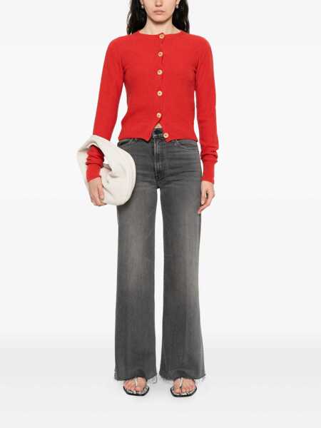 Blugi MOTHER Grey Five-Pocket Flared Jeans In Cotton Denim Woman GREY Femei (BM 18756267) 2