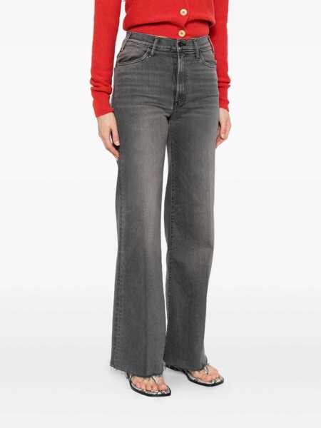 Blugi MOTHER Grey Five-Pocket Flared Jeans In Cotton Denim Woman GREY Femei (BM 18756267) 3