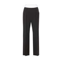 Pantaloni casual Alexander Wang Alexander Wang High Waisted Pleated Pant With Logo Elastic Clothing