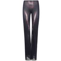 Pantaloni casual Jean Paul Gaultier Mesh Straight Trouser Printed "Body Dust" Clothing Femei