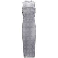Rochii Jean Paul Gaultier Mesh Long Dress Double Layer Printed "Body Shadow" And "Prince Of Wales" Clothing Femei