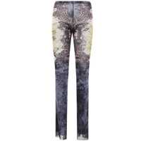 Pantaloni casual Jean Paul Gaultier Mesh Trouser Printed "Médaillon" Clothing Femei