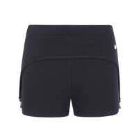 Pantaloni casual Jean Paul Gaultier Cotton Ribbed Mini Short With Lingerie Garter Clothing Femei