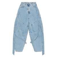 Blugi The Attico Blue Cotton Denim Jeans Femei