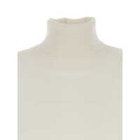 Imbracaminte Dama pagina 164 - Topuri Allude High Neck Cashmere Pull WHITE Femei (BM 18757242) - B-mall.ro