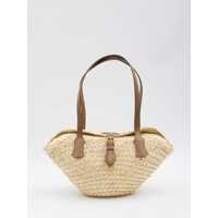 Genti de mana Capri Coffa Bag In Straw Femei