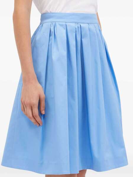 Fuste MSGM Msgm Full Skirt BLUE Femei (BM 18757578) 5