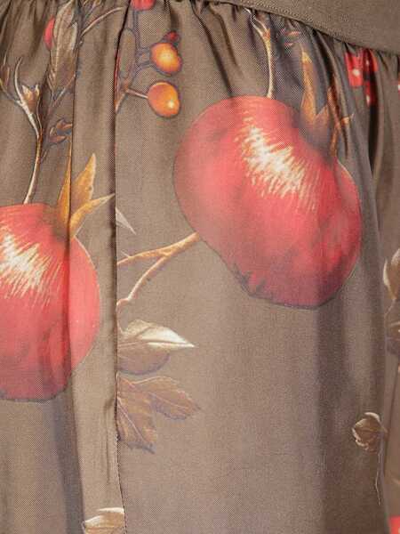 Pantaloni casual UMA WANG Uma Wang Pomegranate Print Pants MULTICOLOUR Femei (BM 18757581) 3