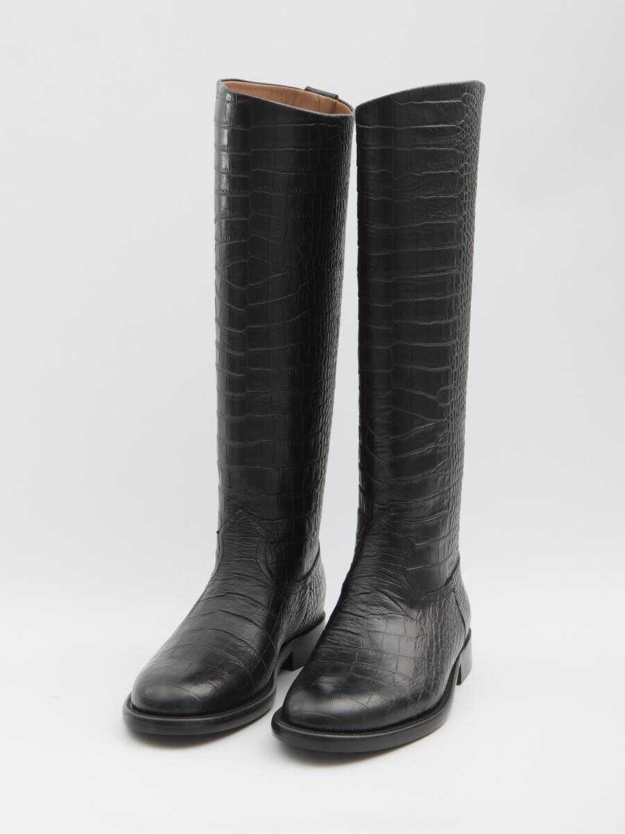 Bocanci Paris Texas Montana Boots Black Femei (BM 18757890) 2