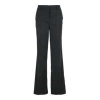 Pantaloni casual PLAIN Black Trousers With Damask Effect In Fabric Woman