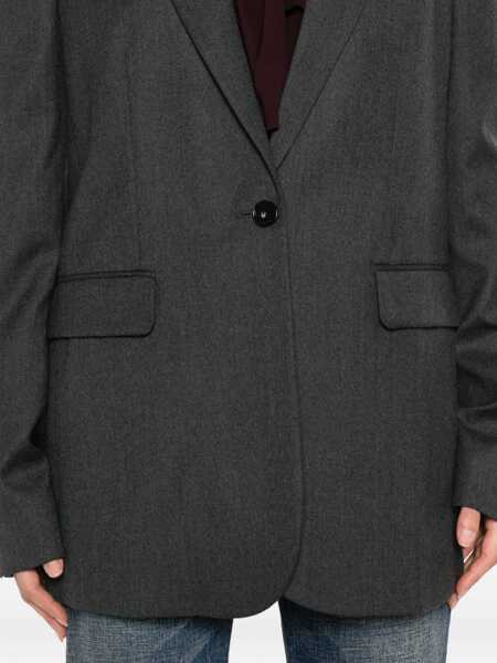 Geci Stella McCartney Stella McCartney Single-Breasted One Button Jacket GREY Femei (BM 18758076) 5