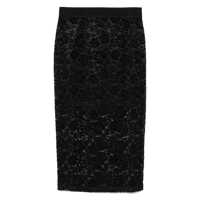 Fuste Versace Jeans Couture Black Lace Pencil Skirt Femei