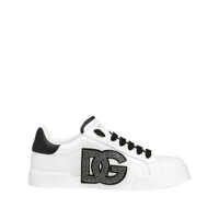 Sneakers Dolce & Gabbana Portofino Sneakers With Rhinestones Femei