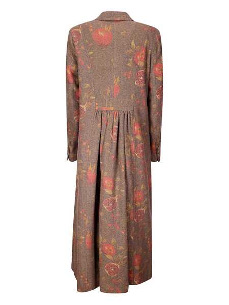 Paltoane UMA WANG Uma Wang Double-Breasted Coat With Pomegranate Print MULTICOLOUR Femei (BM 18758994) 2